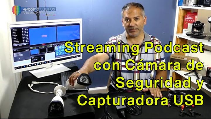 Usando cámara de seguridad + Capturadora USB para tus Streamings